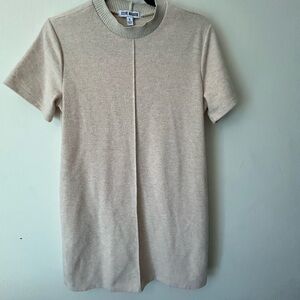 Stone Harbor Beige Short Sleeve Sweater